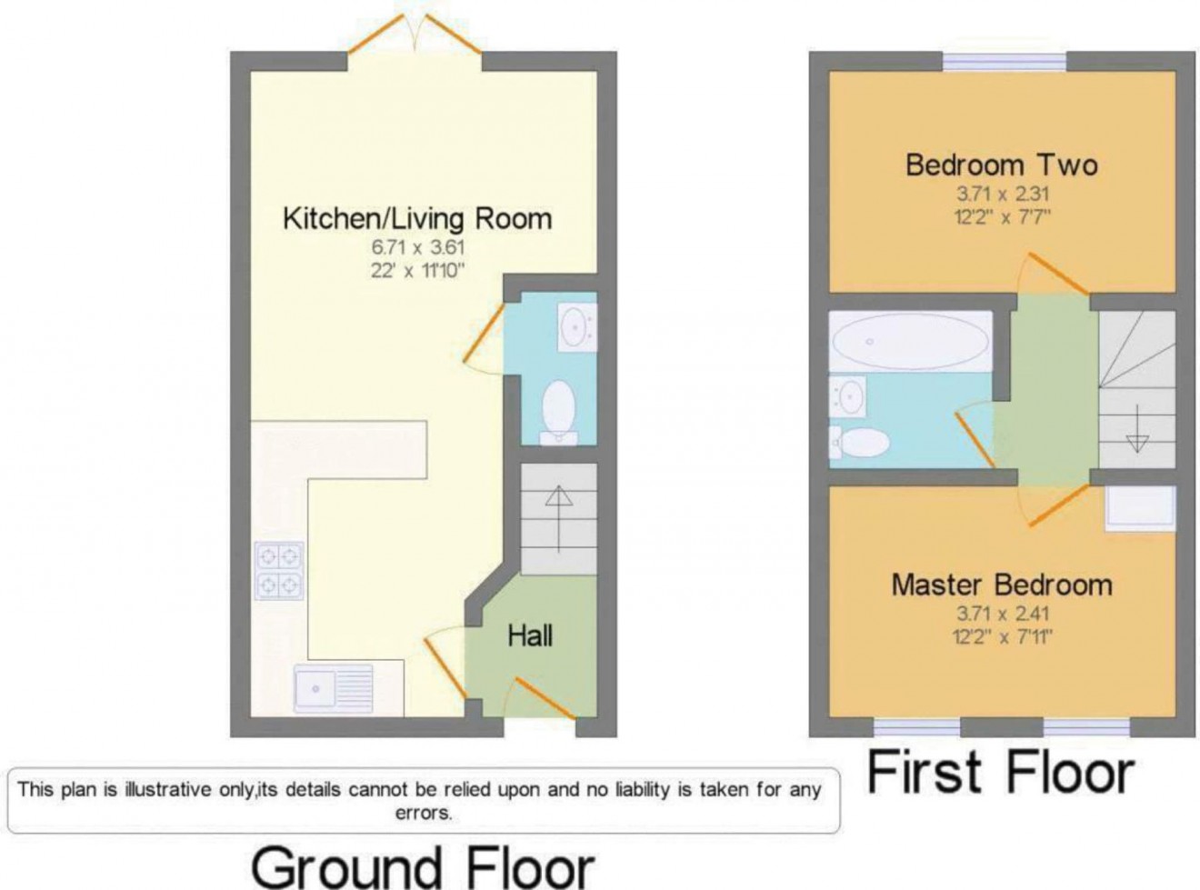 Floorplan for Bickland View, Falmouth, TR11