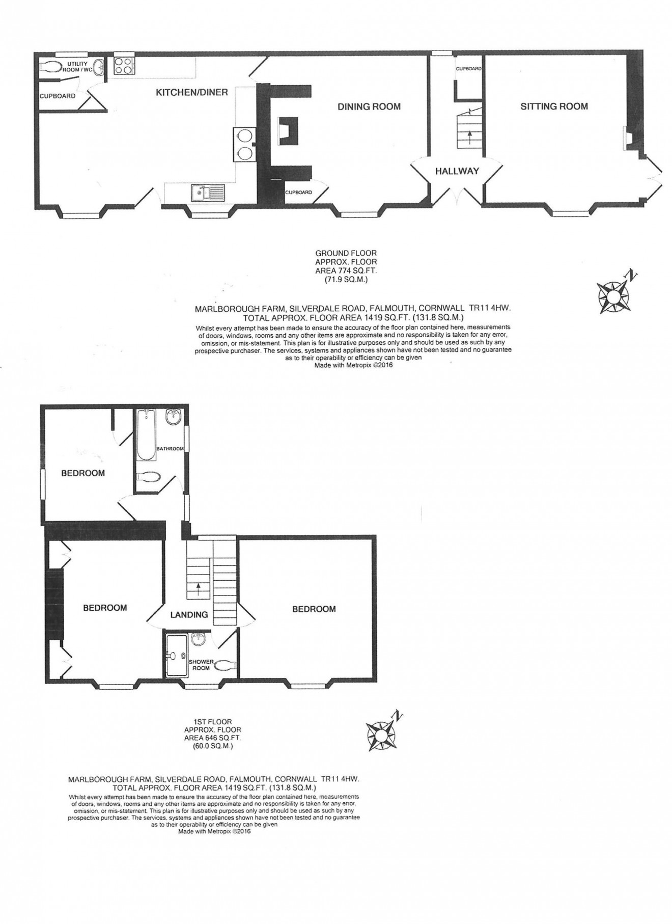 Floorplan for Silverdale Road, Falmouth, TR11