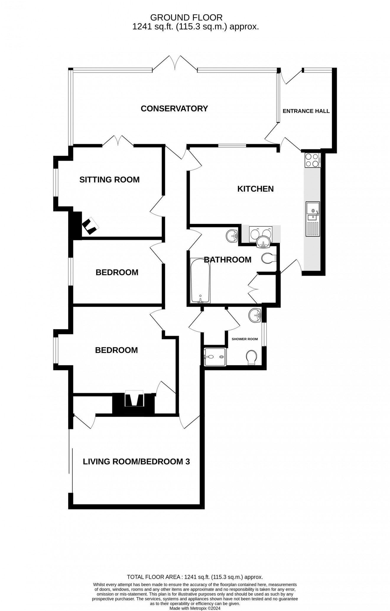 Floorplan for Cadgwith, Ruan Minor, TR12