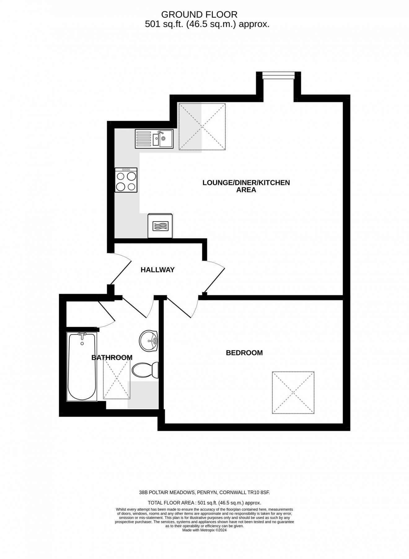 Floorplan for Poltair Meadow, Penryn, TR10
